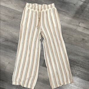 Time and Tru Cream Wide-Leg Casual Pants